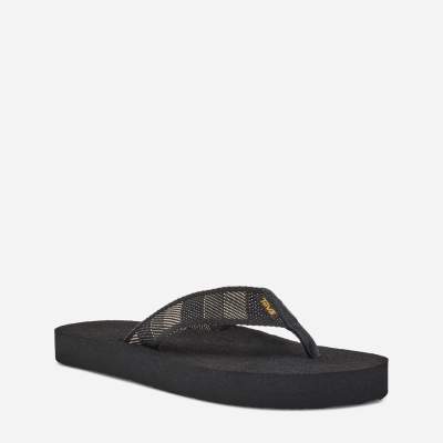 Teva Original Mush Men's Black Flip Flops CA45317 Canada Online